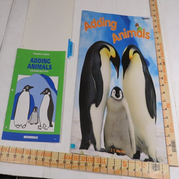 Adding Animals BIG BOOK (almost 2 feet tall) with teacher pages CLASSROOM SIZE - Picture 2 of 14